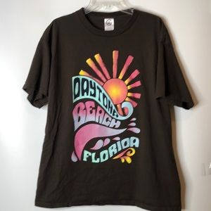 Vintage Tee T-Shirt Daytona Beach Florida Sun XL